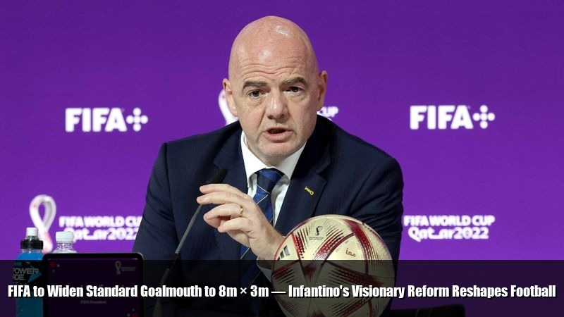 FIFA to Widen Standard Goalmouth to 8m × 3m — Infantino's Visionary Reform Reshapes Football